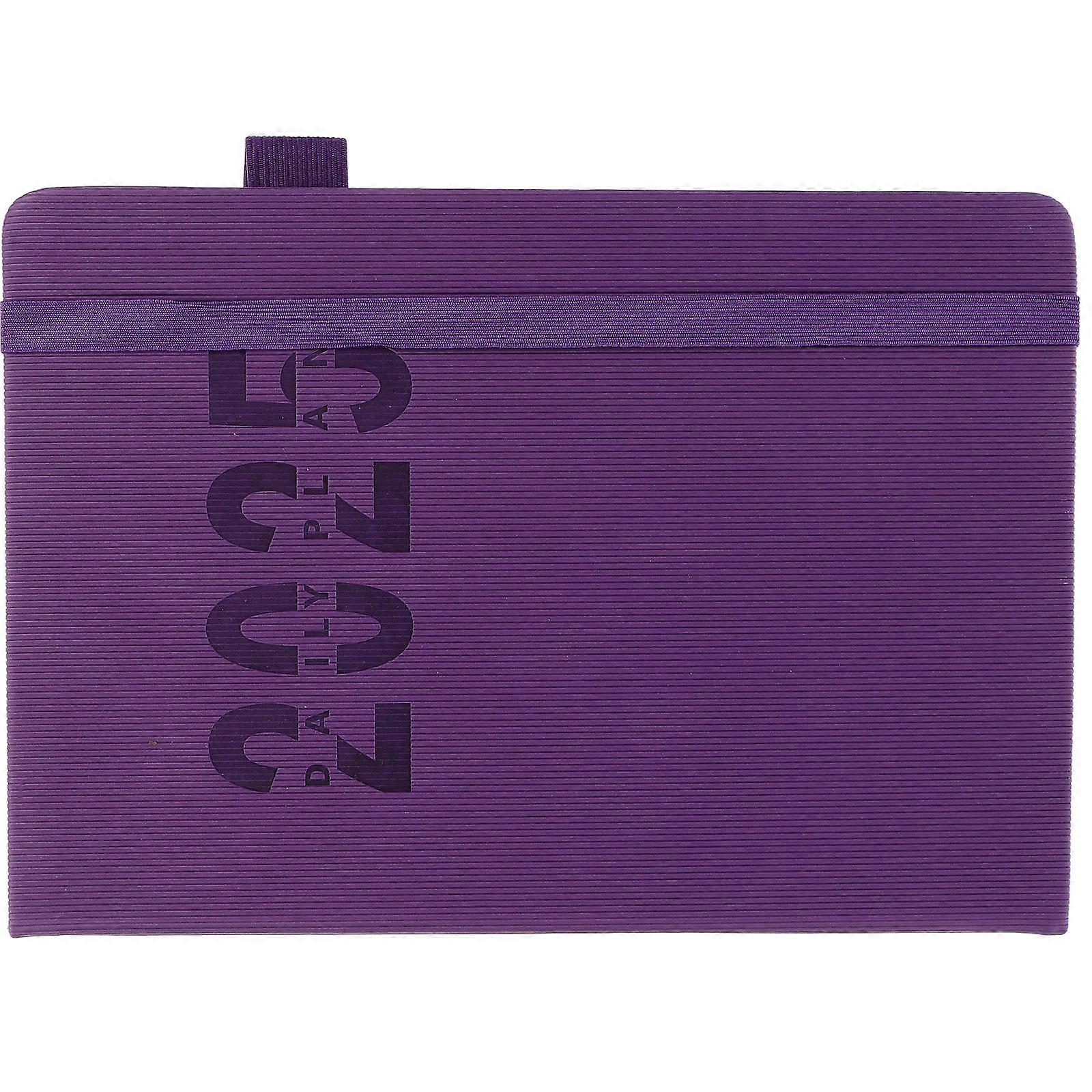 Coffee Grounds Notebook Planner Monthly For Students School Use Minimalist Design PU 8.3×5.6×1.0in 1Set