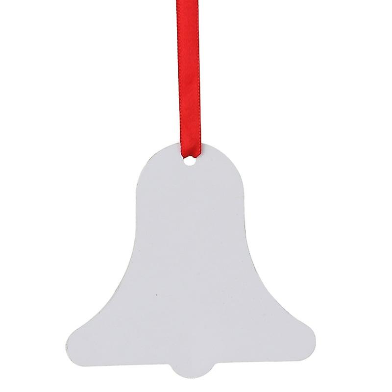Lot de 10 décorations de Noël vierges à sublimation double face, rondes, en forme de cœur, de flocon de neige, de cloche, à faire soi-même