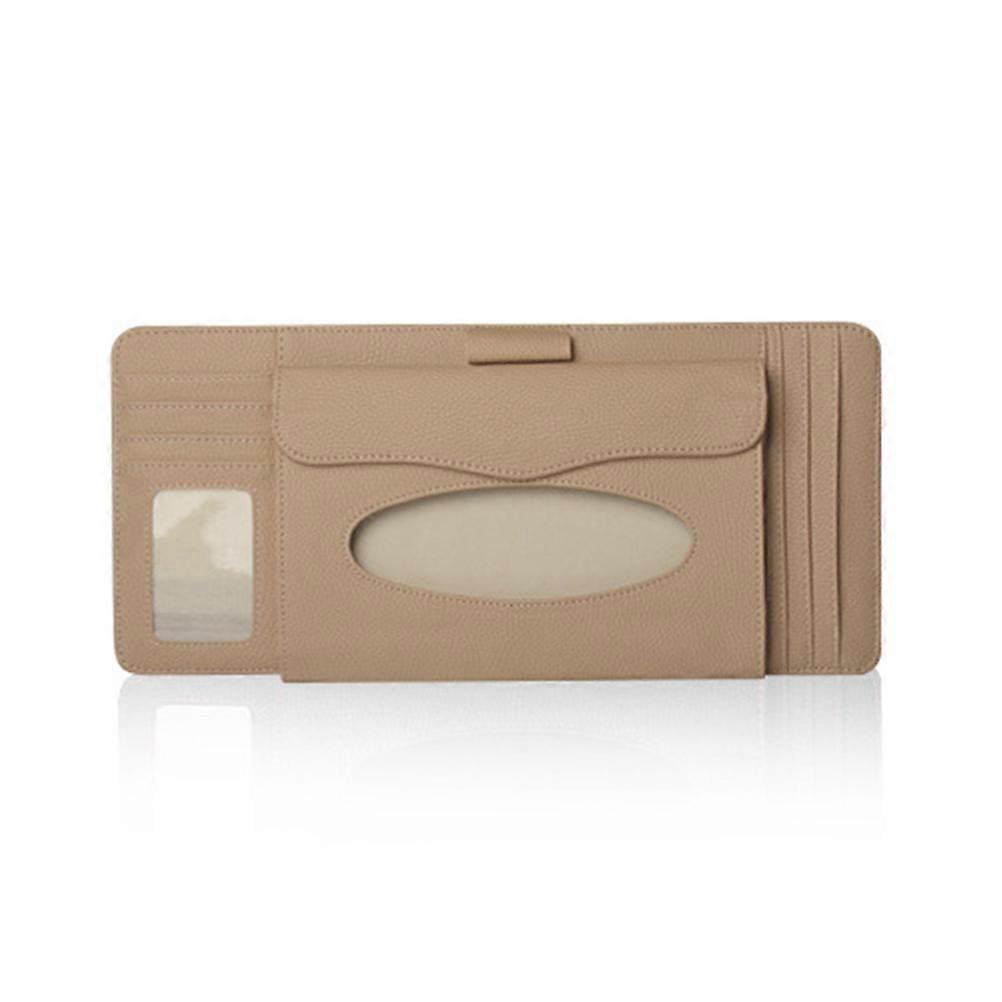 Auto Tissue Box Multi-Functional Sun Visor Storage Pen Cd Holder for Vehicle