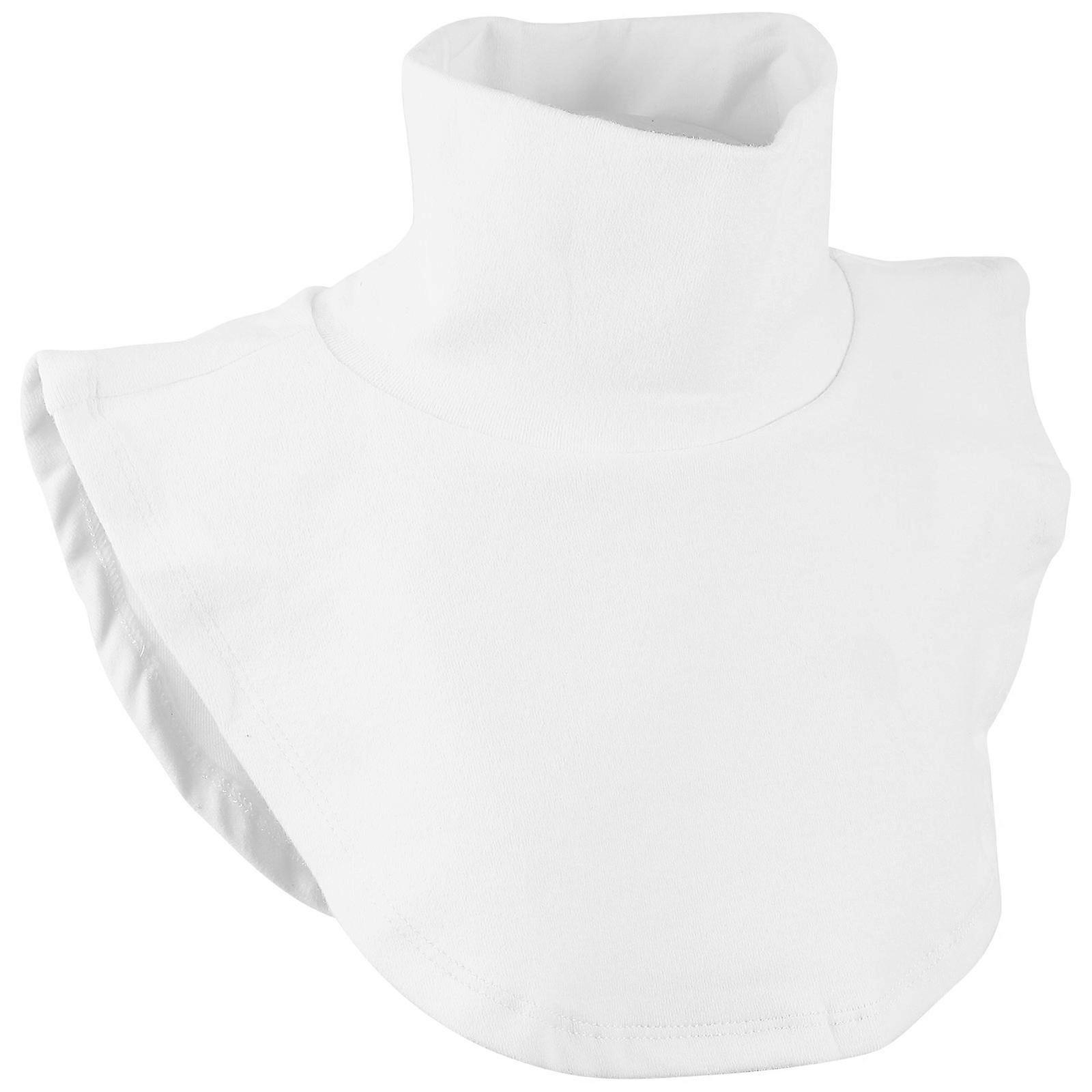 Decorative False Collar with High Collar for Decoration 1Pcs White Cotton