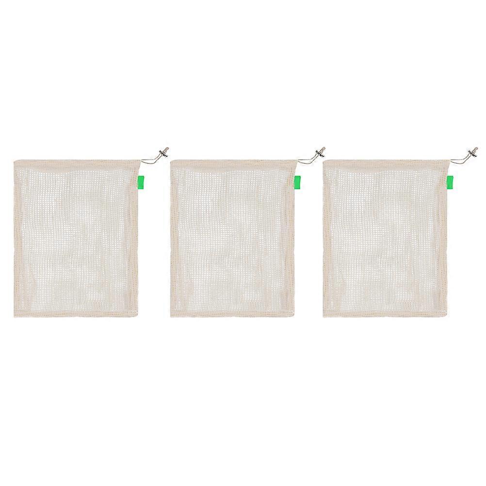 Food Storage Pouch Cotton Mesh Bags Drawstring 9Pcs Set