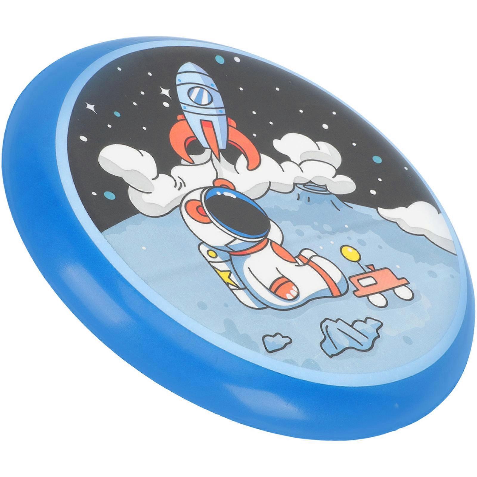 Blue Kids Flying Disc Toy for Playing Interactive PU Flying Disc
