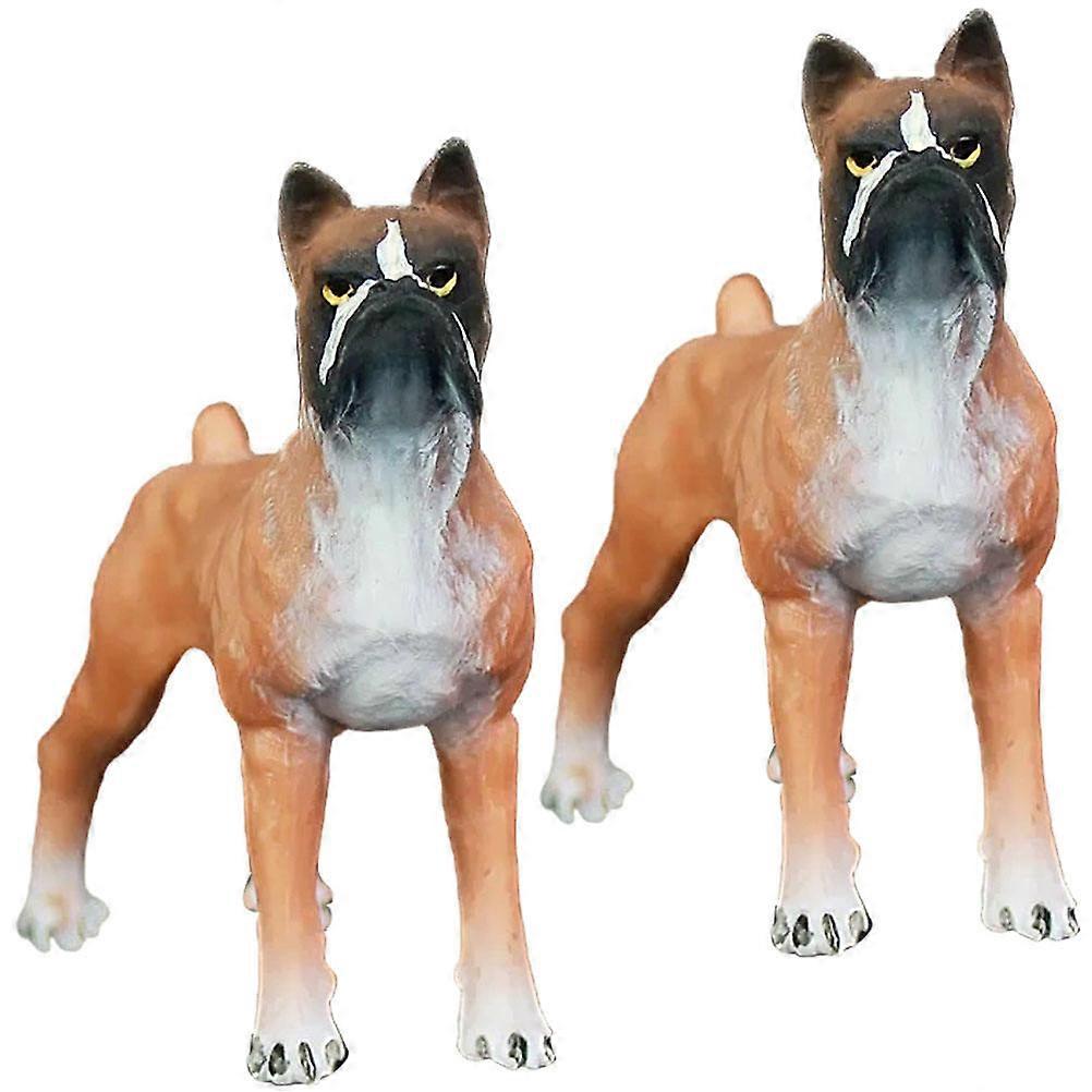 Small Dog Craft Dog Figurines for Decoration 8Pcs Standing Puppy Ornament