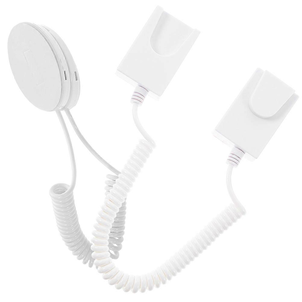 Remote Control Tether Security Lock for Protection Use 10Pcs White Plastic
