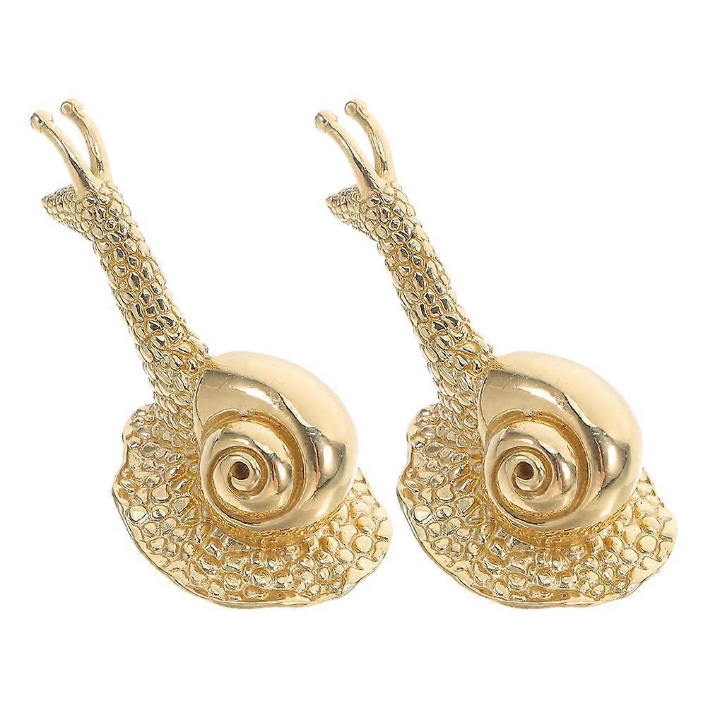 Furniture Pulls Snail Shaped Brass Door Knobs for 8Pcs Furniture
