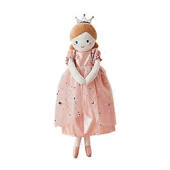 Soft Stuffed Plush Baby Girl Doll with Floppy Arms and Legs Children Sleeping and Playing Toy Home Decorations Kids Gift