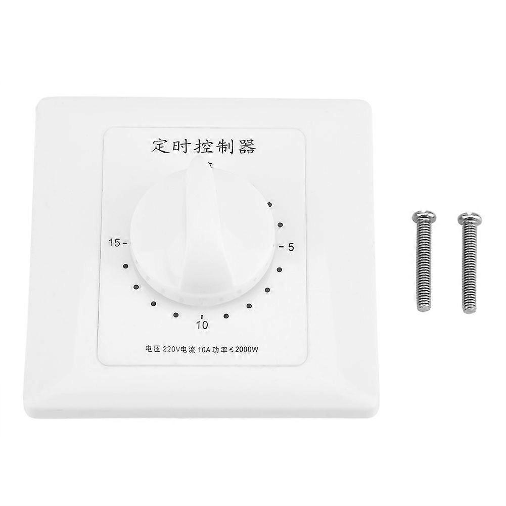 220V 15Minutes Water Pump Timer Mechanical Countdown Indoor Intelligent Time Switch Control