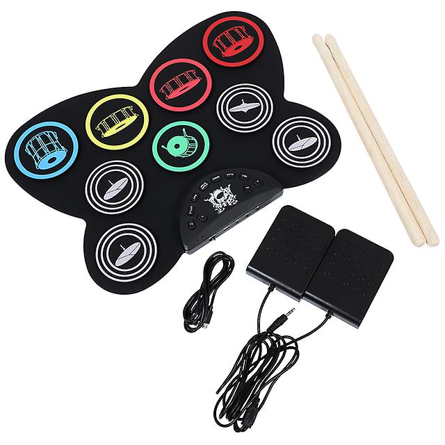 1Set Hand-rolled Electronic Drum Creative Kids Percussion Drum Instrument