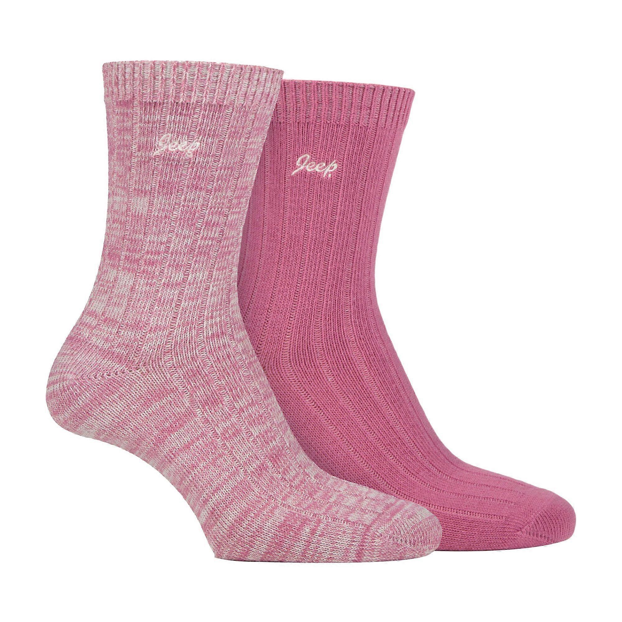Jeep - 2 Pack Ladies Performance Polyester Boot Socks