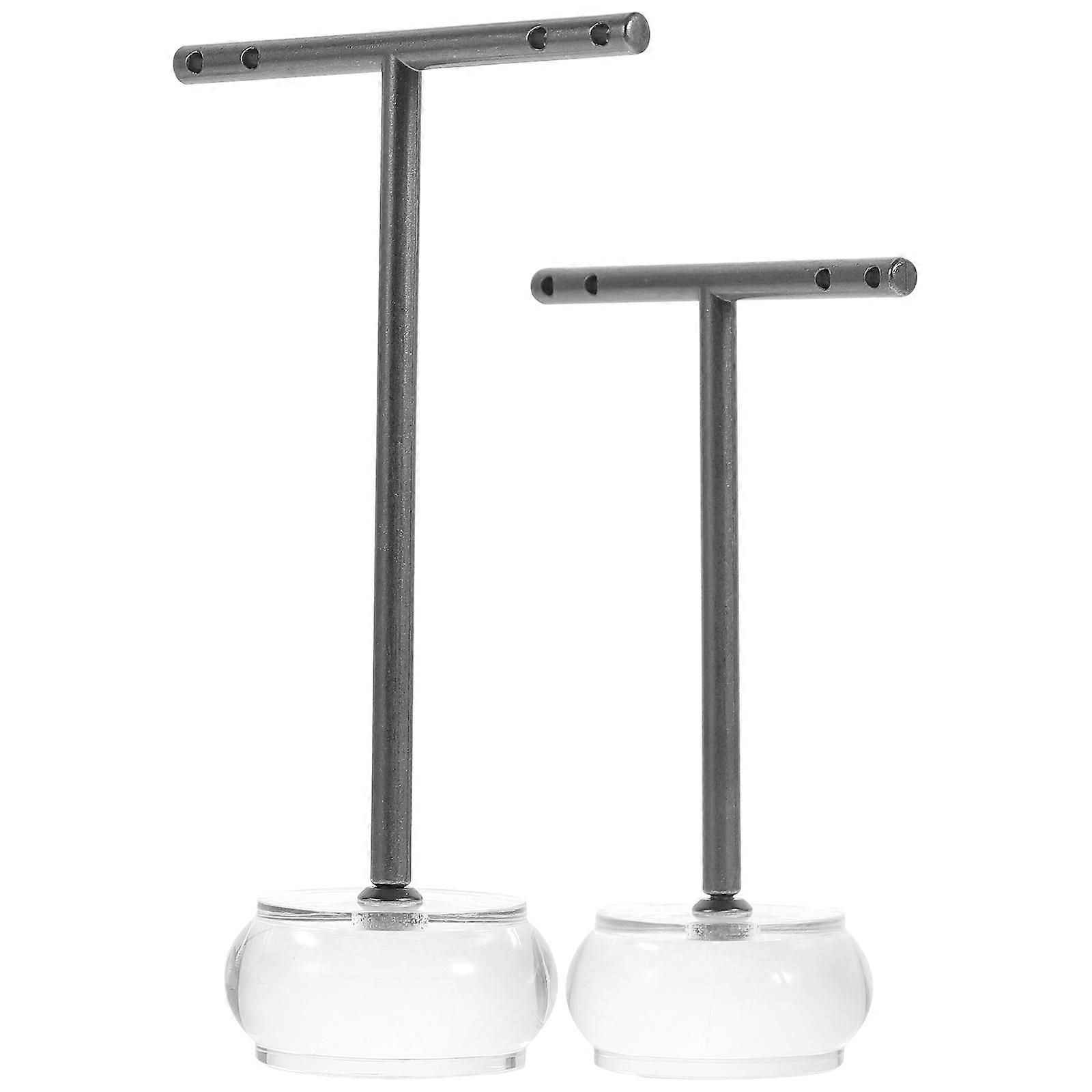 Jewelry Organizer Stand for Display 2Pcs Transparent Ear Ring Display Rack