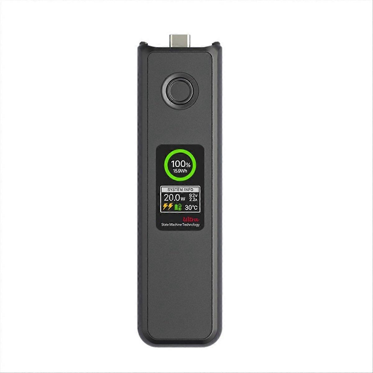 Battery Handle for Pocket 3 High-Capacity 5000mAh Battery Smart Fast Charging with 1.47inch LCD Colo