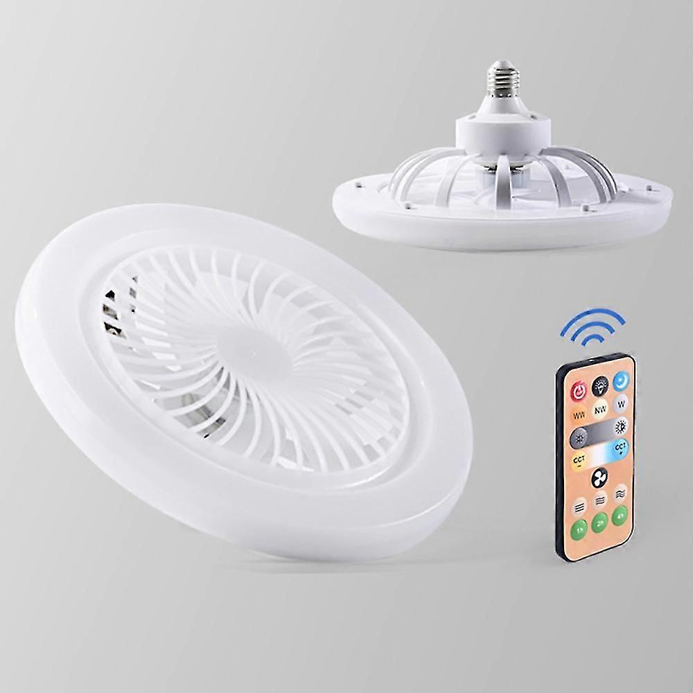 E27 Ceiling Fan with Lights Remote Control LED Fan Light, Adjustable Wind Speed Fan for Home Bedroom Dormitory Office