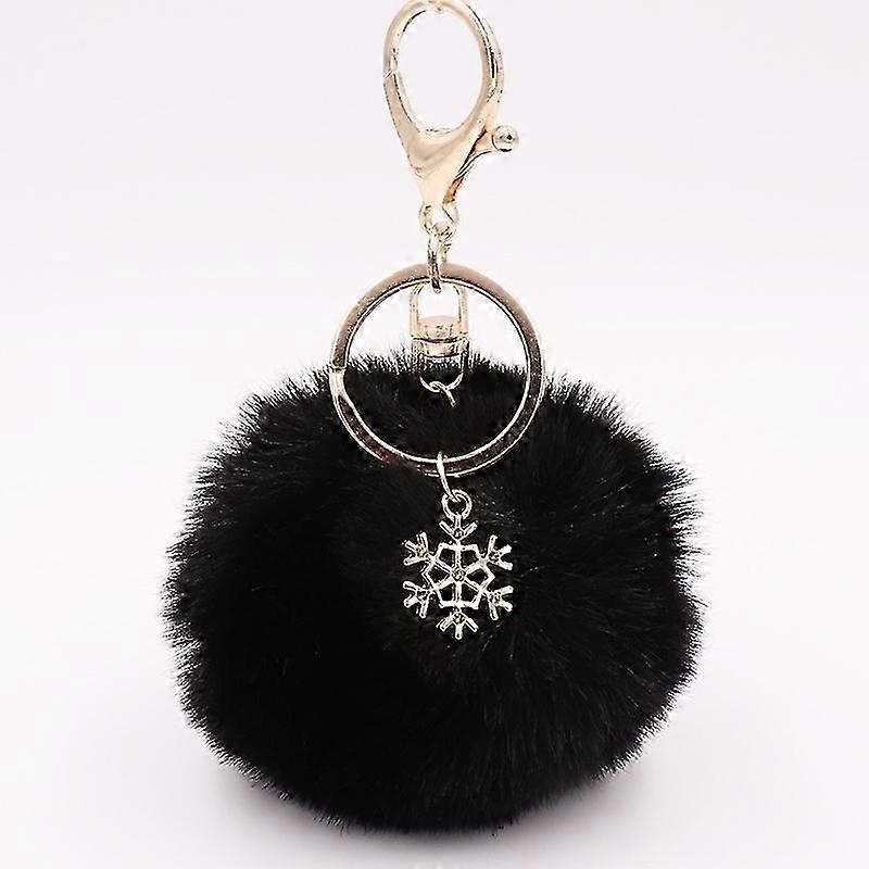 Pom Pom Keychain Artificial Fur Ball Keychain Fluffy Accessories Car Bag Charm