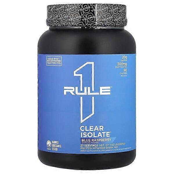Rule One Proteins, Clear IsolateÃÂ¢ÃÂÃÂ¢, Blue Raspberry, 1.52 lb (689 g)