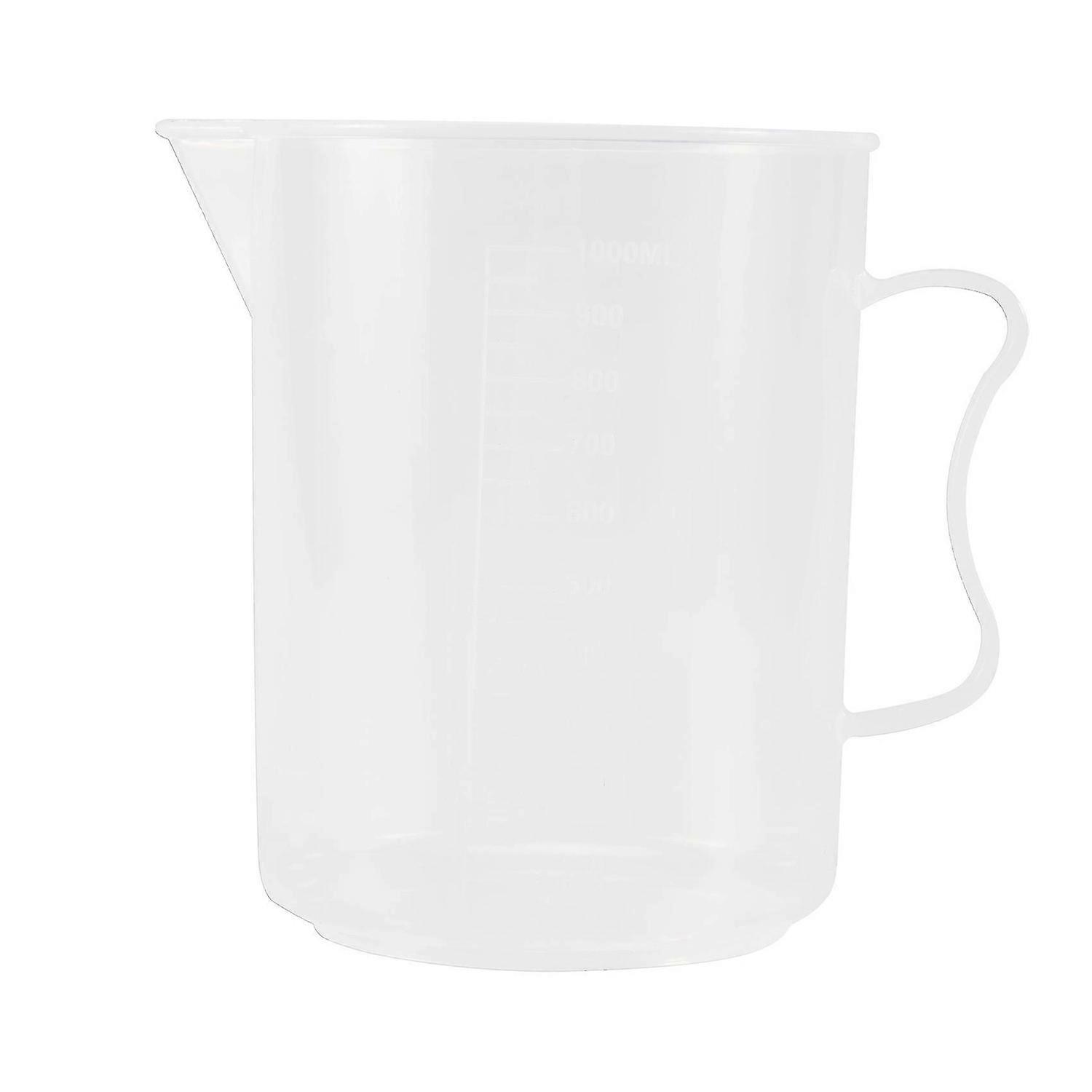 1000ml Transparent Graduated Beaker with Handle