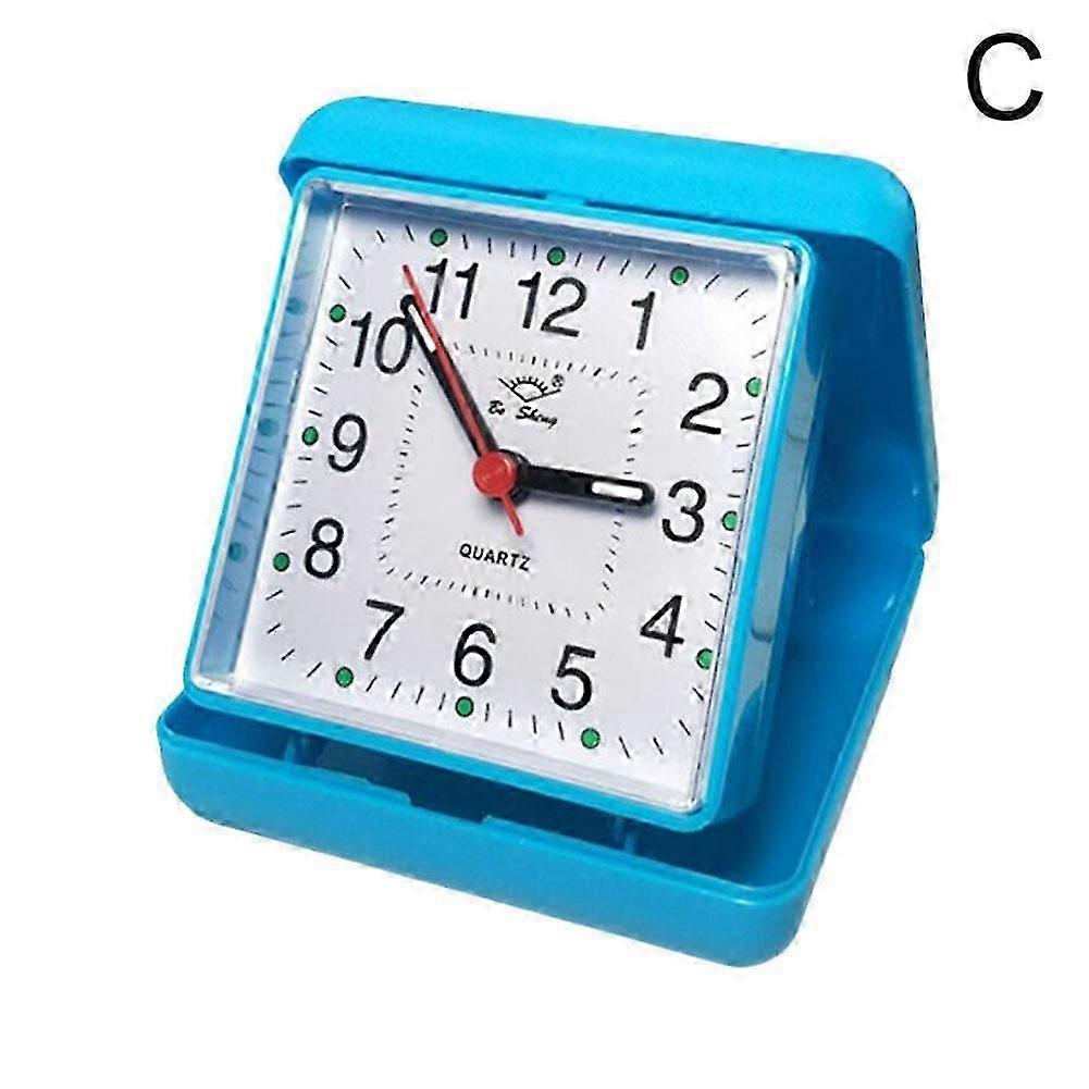 25-26 Alarm Clock Portable No Tick Snooze Silent Small Bedside Clocks