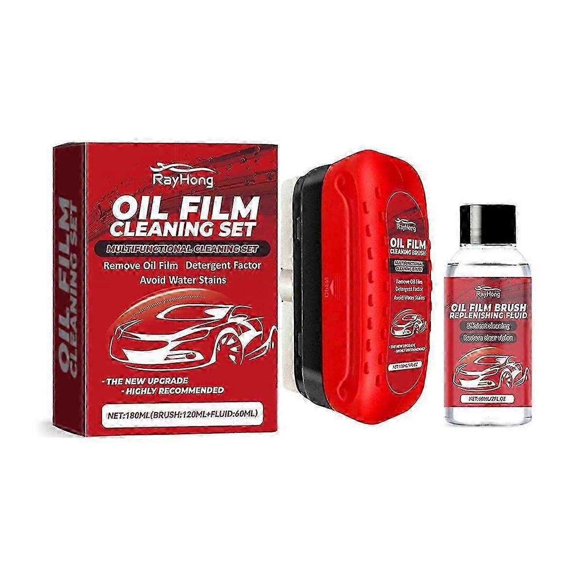 ممحايات زجاج السيارة متوافقة مع فيلم الزيت مقاوم للماء مزيل فيلم الزيت متعدد الوظائف متوافق مع العناية بالسيارات