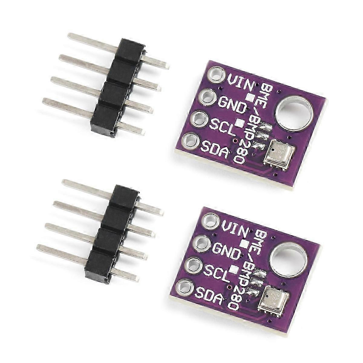 2PCS BME280 5V Sensor Module Atmospheric Pressure Temperature Humidity Sensors I2C SPI Breakout -BME