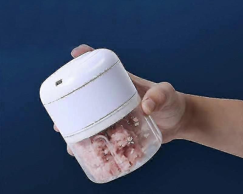 Multi Functional Usb Rechargeable Household Mini Meat Mincer Machine M-color:white