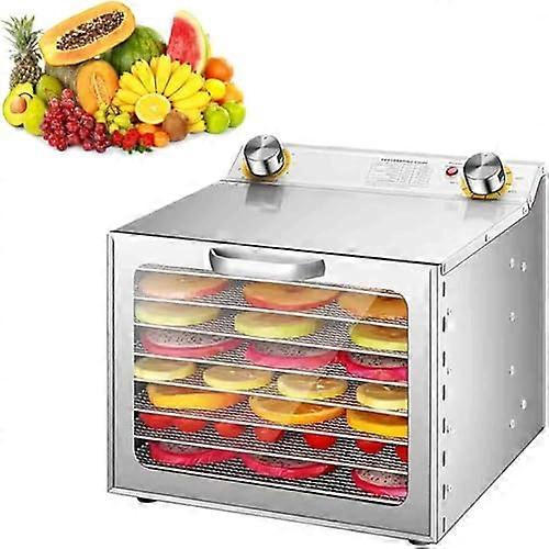 Commercial Food Dehydrator Stainless Steel With Temperature Control 3090C 8Layer Visible Window Jerky Fruits Veggies
