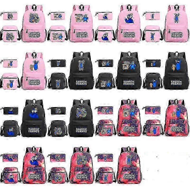 Roblox Rainbow Friends Three Piece Backpack Large Capacity Printed Backpack New-Arrival