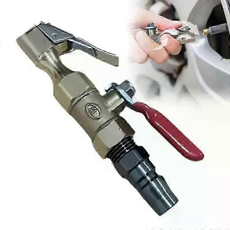 car Tire Inflator Nozzle Lock On Tire Inflator Chuck Quick Inflation Hose Nozzle with Valve Air Compressor Adapter for Car SUVs