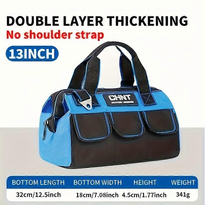 Multifunctional Tool Bag Thickened Large Capacity Waterproofed Wear-Resistant Toolkit MultiPocket Electrician Storage Bag