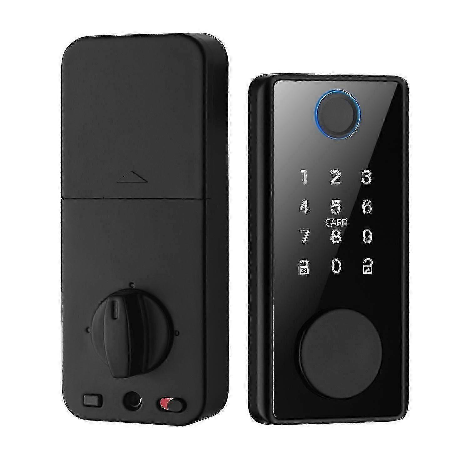 Smart Lock - 6 en 1 Touch avec Bluetooth, serrure de porte à empreinte digitale, serrure de porte électronique