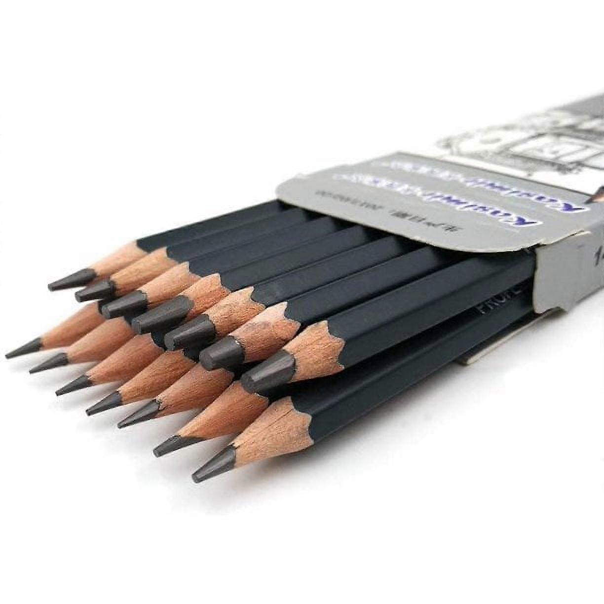 CNKOO 14pcs/set Professional Sketching Graphite Charcoal Pencils Set for Drawing