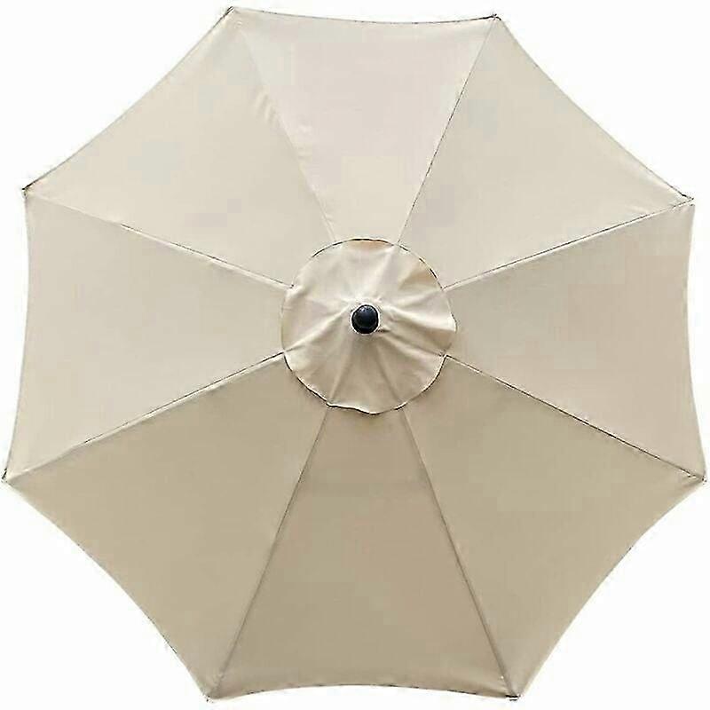Replacement Canopy for Parasol, 8 Ribs, 3 m, Waterproof, UV Protective, Replacement Cloth, Beige