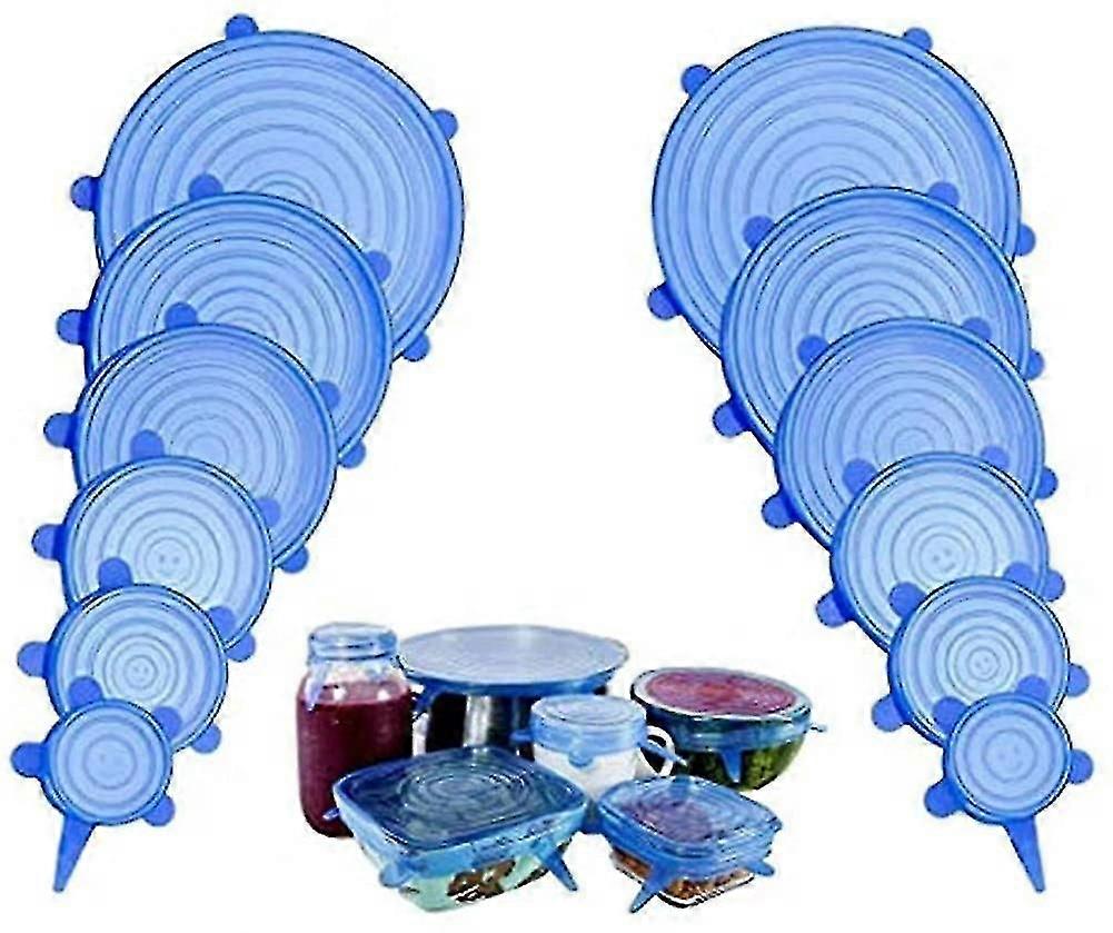 Stretchable Silicone Lids, Silicone Stretch Lids, Fresh-keeping Lids, Durable