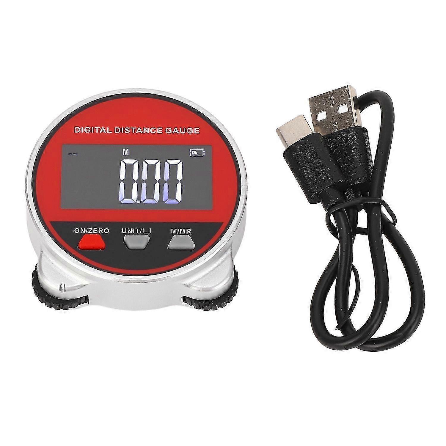 Electronic Rolling Ruler 0-199.999m Range Clear LCD Screen Digital Distance Gauge with Data Storage