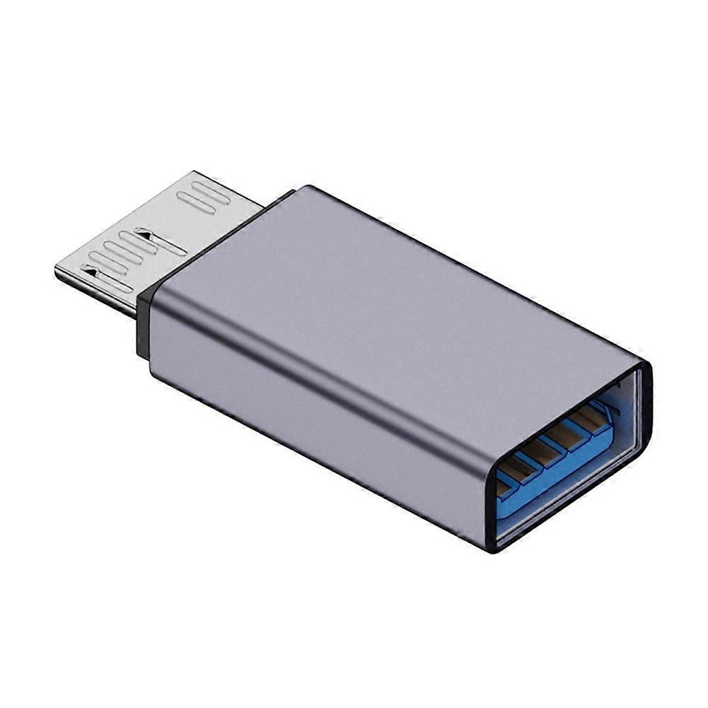 jixopn USB-A/Type-C To Micro B Data Transfer Converter USB3.1 Gen2 Portable Convertor 10Gbps High-speed for Hard Drive Cable Mobile Phone