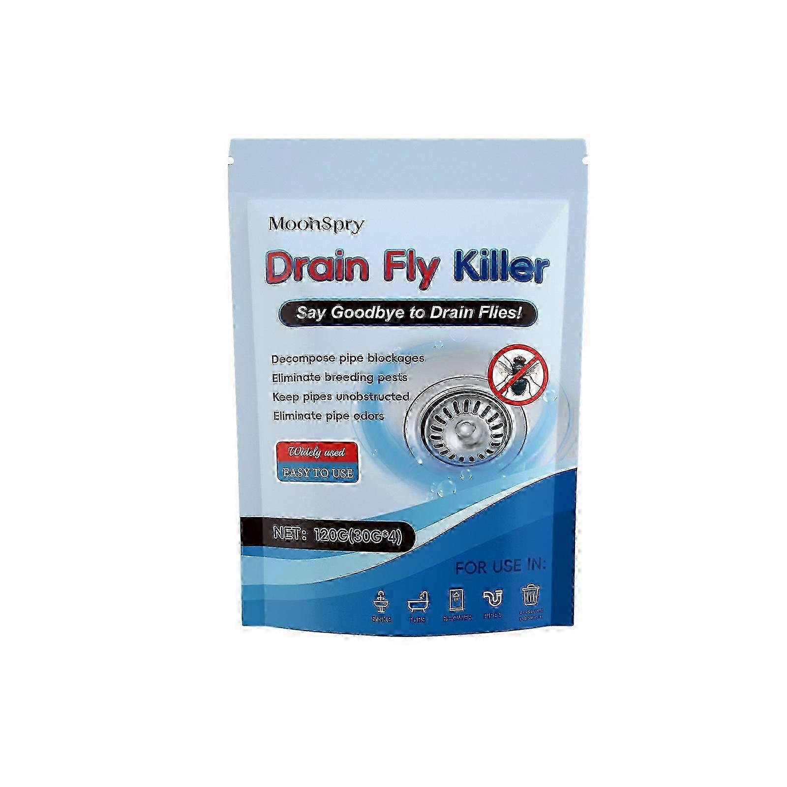1-3x Drain Fly, Eliminates Flies, Breaks Down Clogs, And Removes Odors.