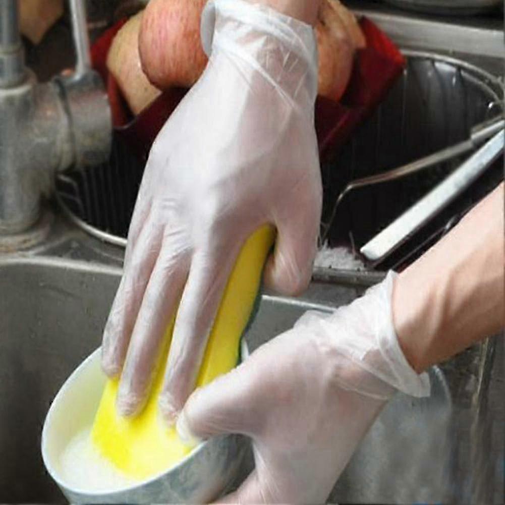 100pcs Disposable Kitchen Transparent Latex Free Household Baking