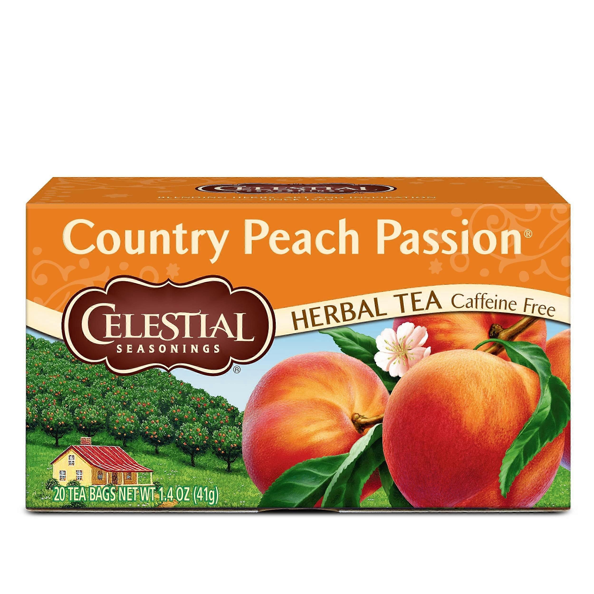 Celestial Seasonings תה צמחים, אפרסק כפרי פסיפלורה, 20 EA