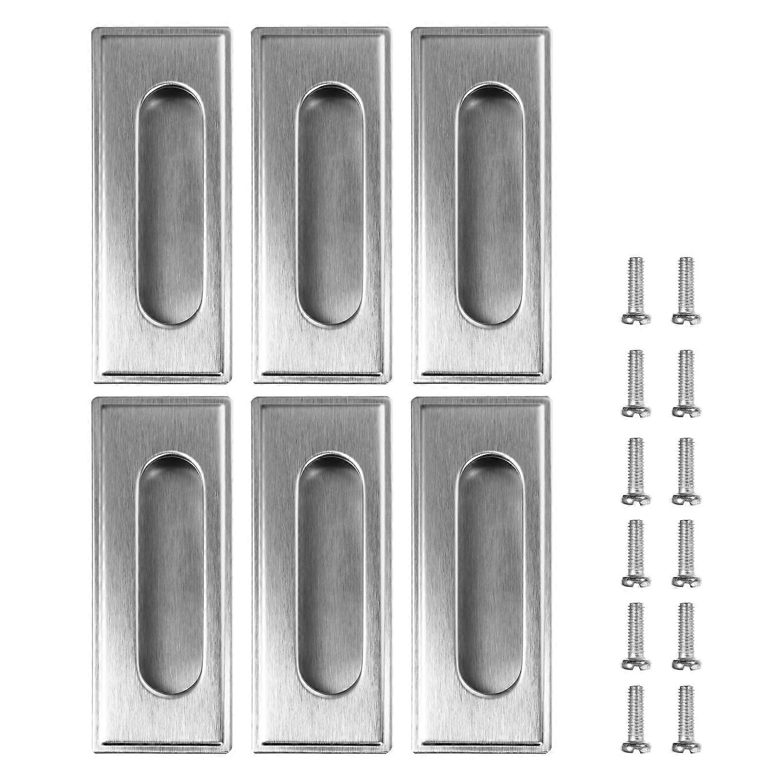 Home Pull Handle Door Handle for Home Use 18Pcs Set Silver