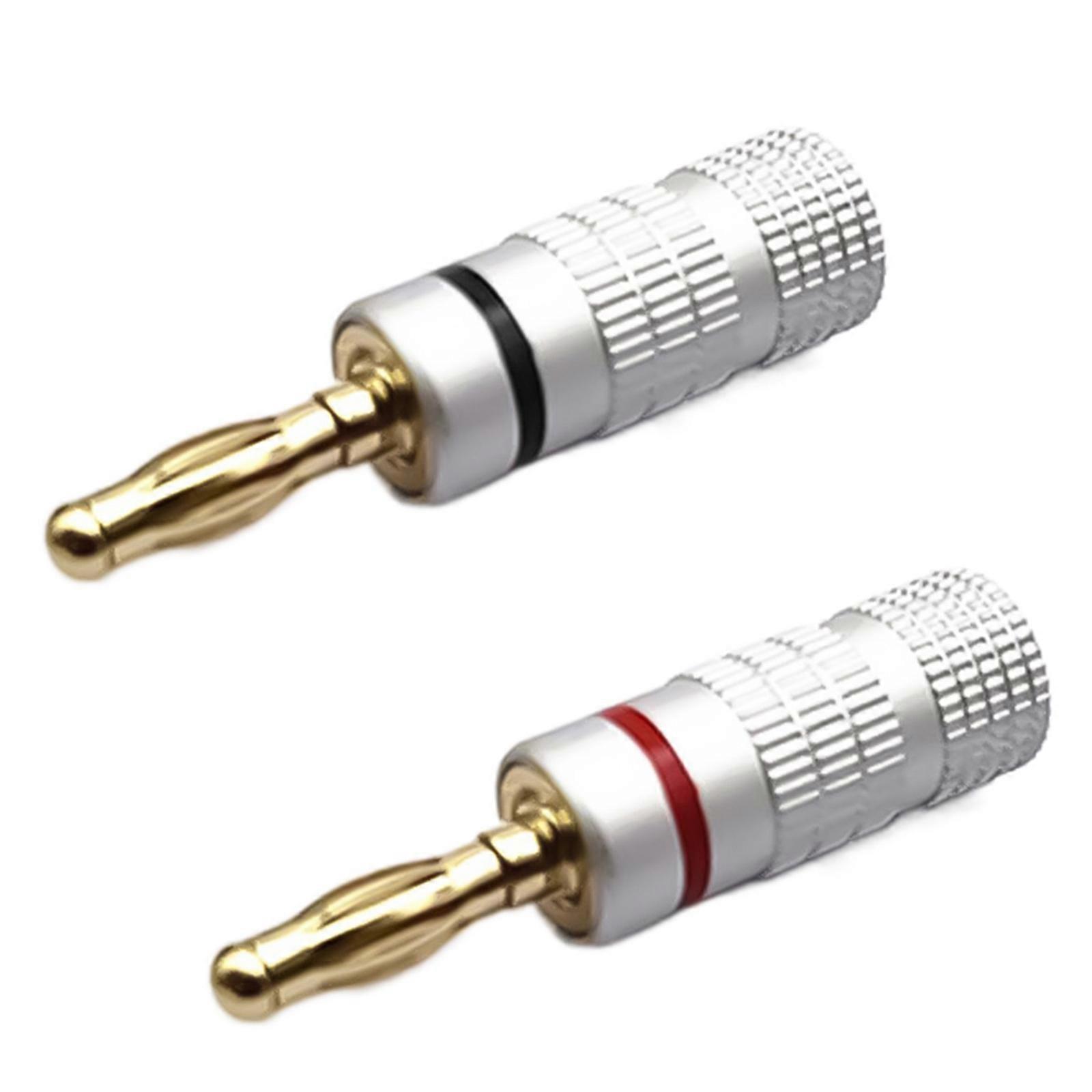 4mm Speaker Banana Plug Video Receiver for Secure Cable Connection and Optimaled Sound Performances Multicolor