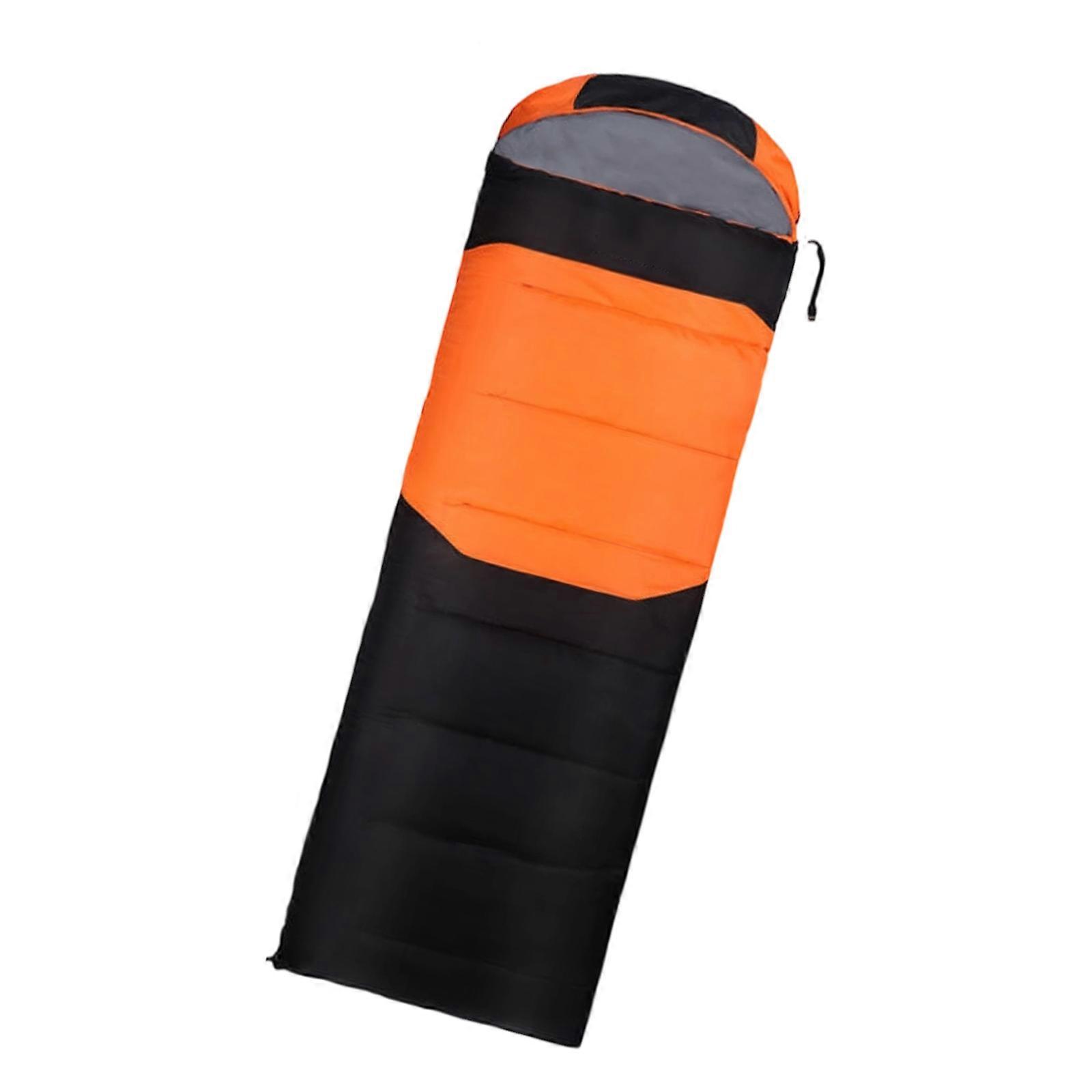 Cold Weather Sleep Bag with Heating Technology Waterproof Windproof Design Practical Storage Sacks for Mountaineering  orange color