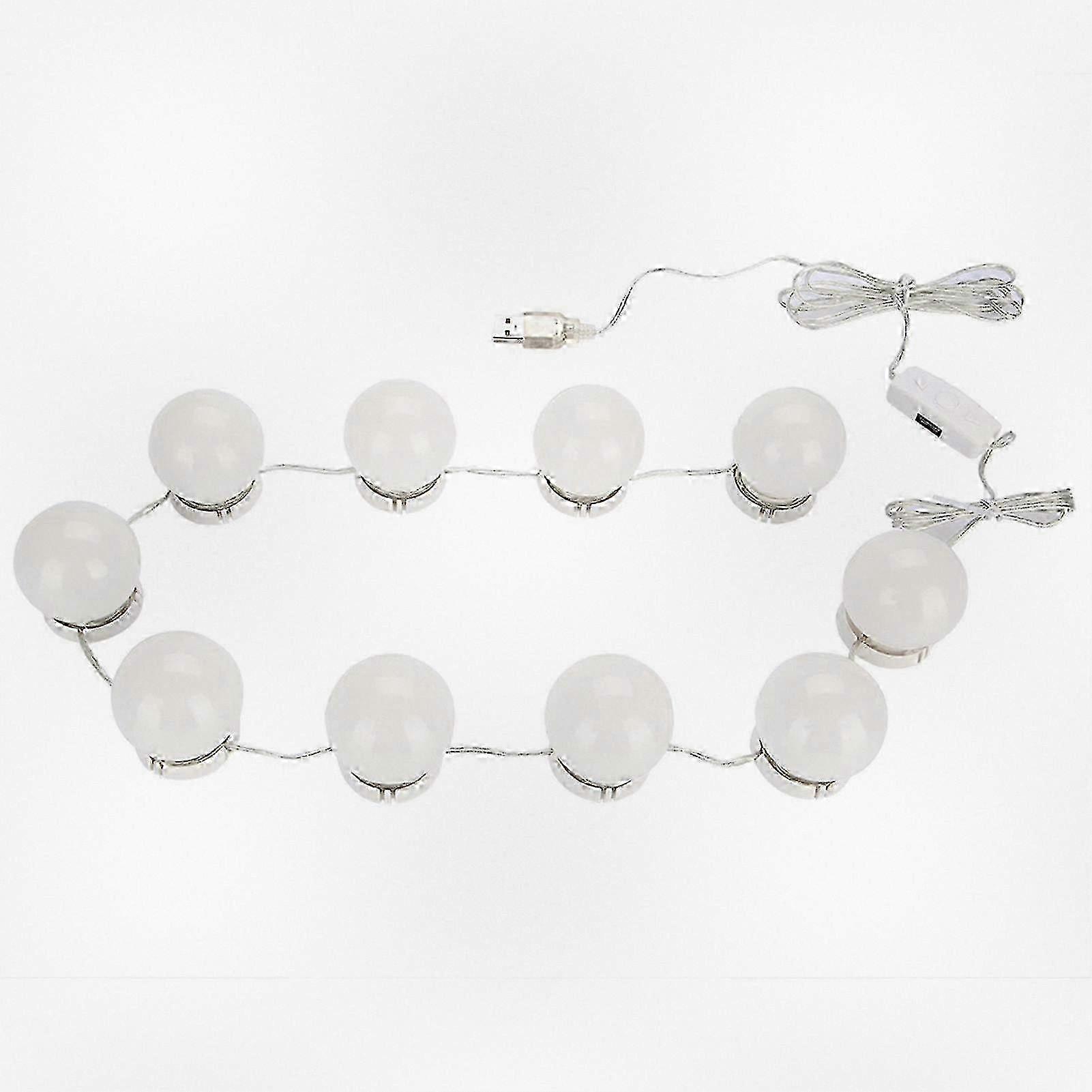 Vanity Mirror Lamp Set with 10 High-Quality Headlight Bulbs for Enhanced Illumination and Style