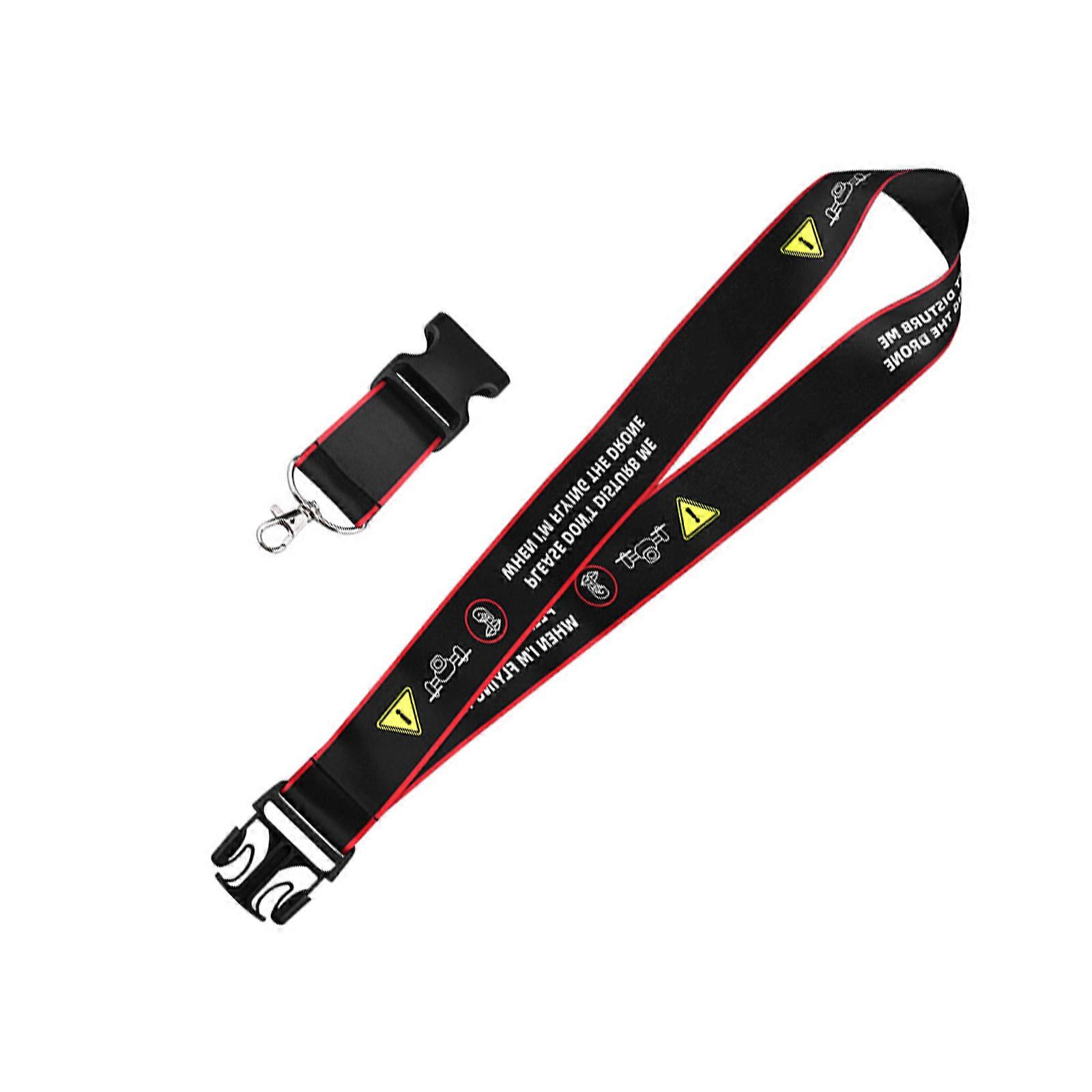 Comfortable Neck Strap with Flight Warning Sign for Avata 2 Remote Control Adjustable Shoulder Belt Lanyard Multicolor
