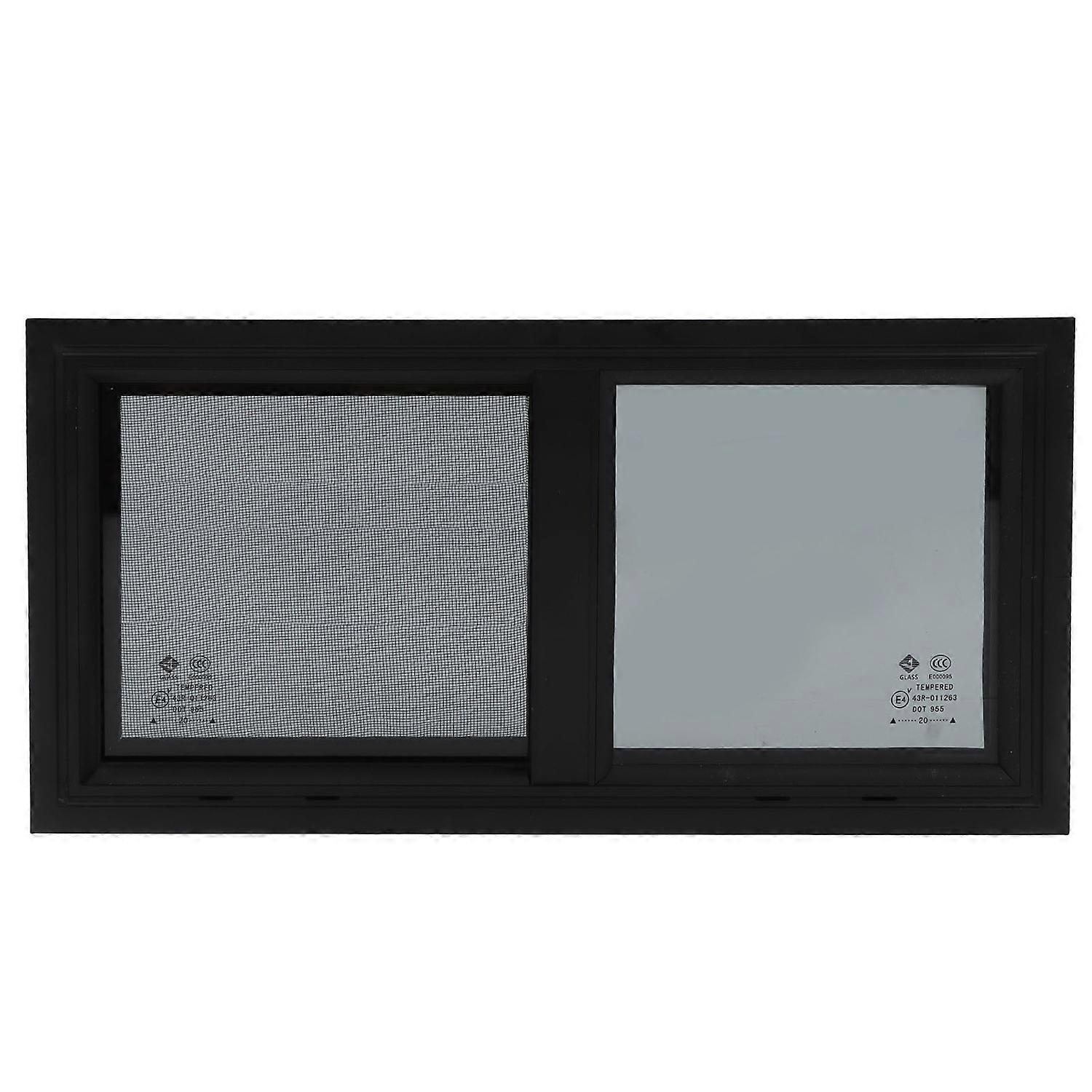 RV Window Horizontal Vertical Slid with Privacy Screen Insect Nets for 550x260mm Window Size