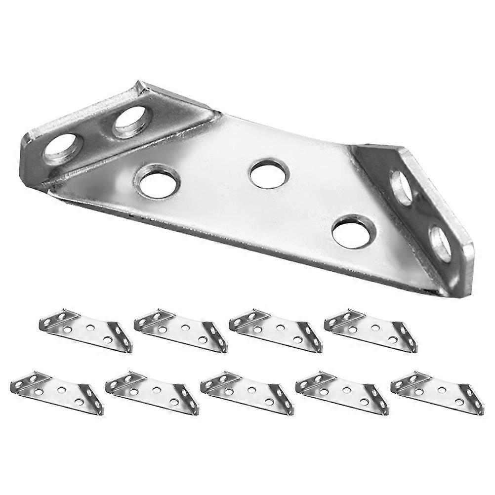 10pcs Triangle Corner Bracket Angle Connectors Furniture Supports Corner Braces