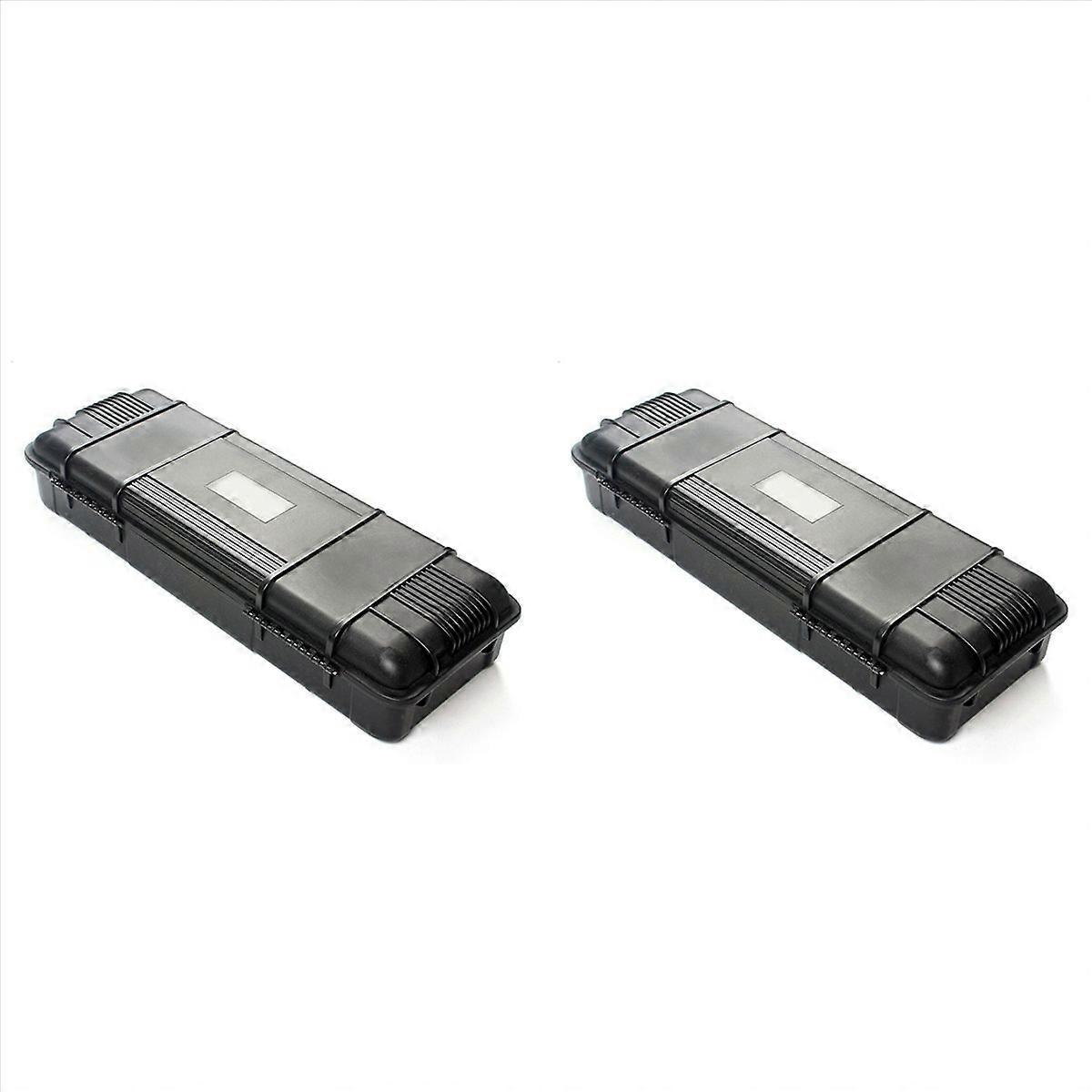 2X Waterproof Carry Tool Case Organizer Storage Box Camera Photography Protector Instrument Tool Box