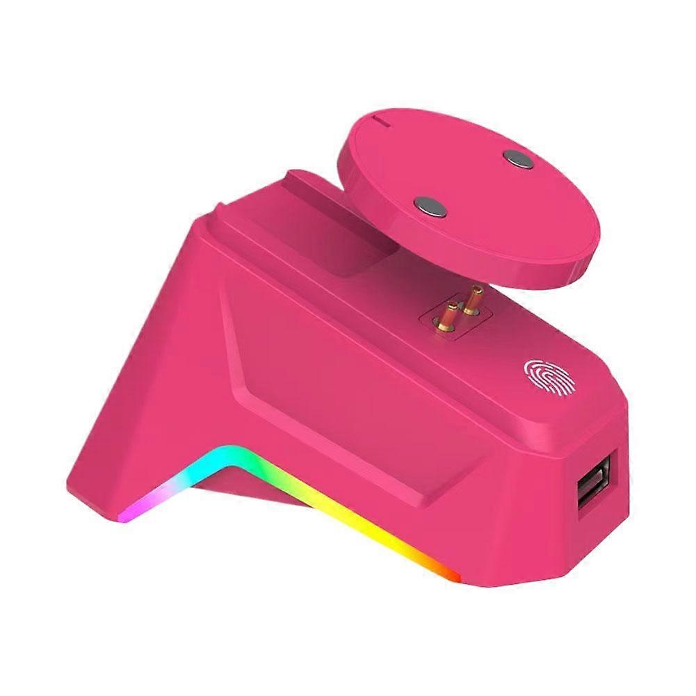 For Logitech And Razer Wireless Mouse Charging Dock Magnetic RGB Breathing Light Fast Charging Station
