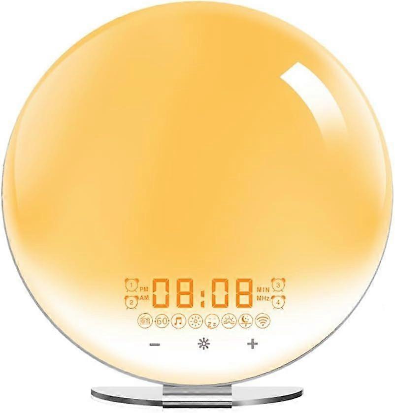 Sunrise Alarm Clock, Wake Up Light and Colored Sunrise/Sunset Simulation, 8 Options