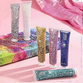 Shimmer Gel Collection for Body, Face, Hair, and Nails - Long-Lasting Sparkle Cosmetic Set
