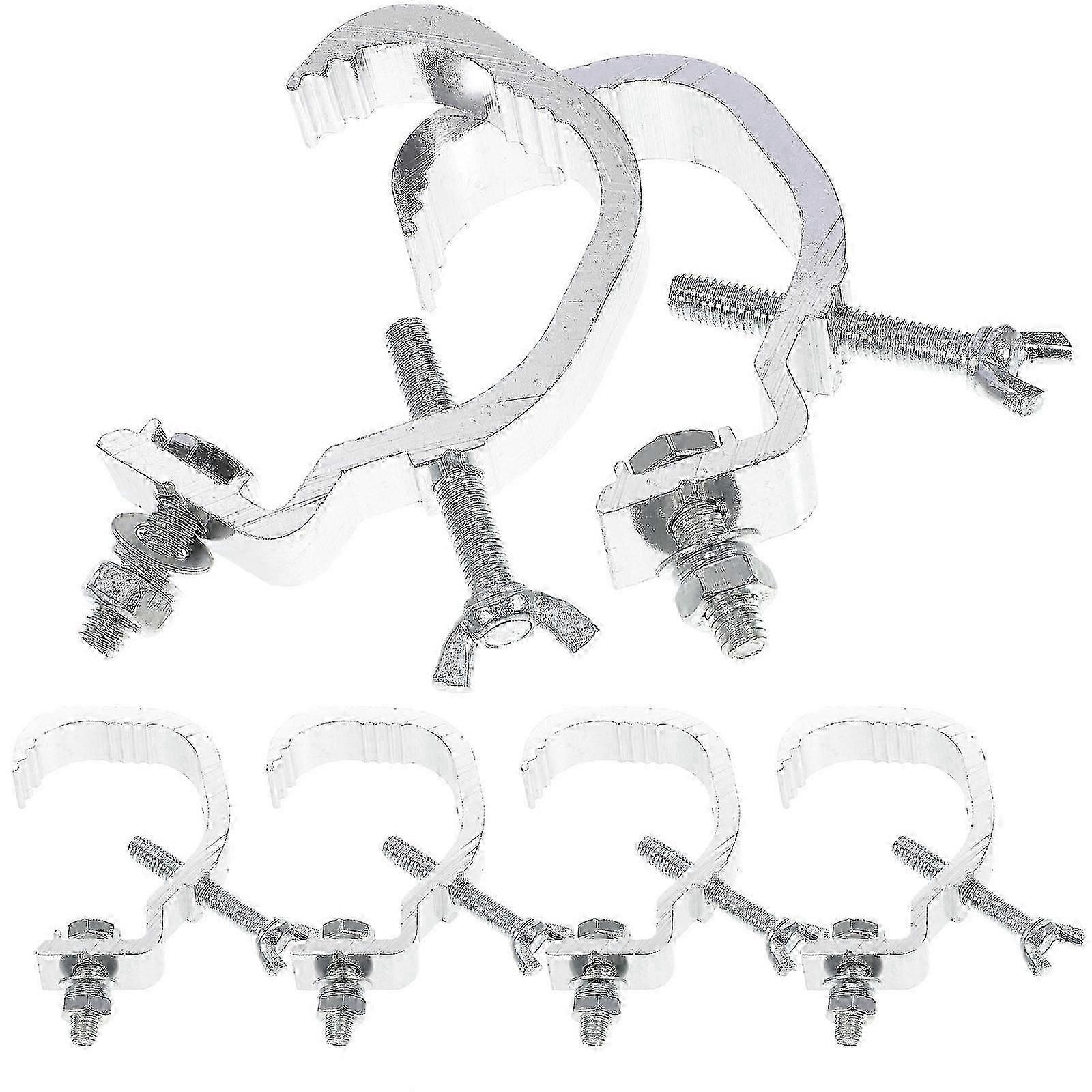 6pcs Aluminum Alloy Lamp Hooks Stage Light Truss Clamps Hanging Lamp Hooks