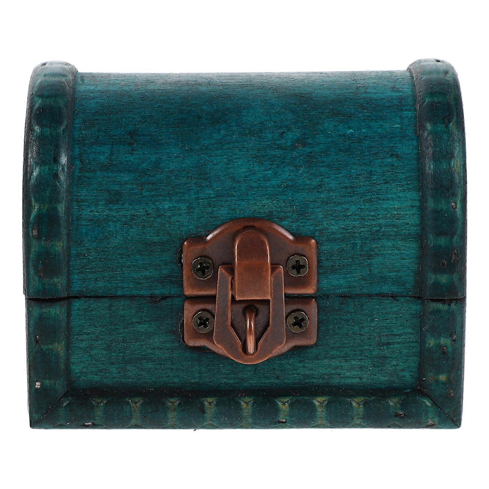 Wood Keepsake Case Jewelry Box for Rustic Trinket Organization