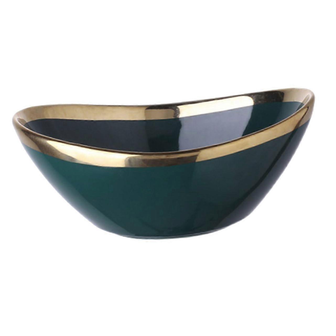 Ceramic Mixing Bowl for Salad and Snacks with ScratchResistant Surface and Elegant Porcelain Finish